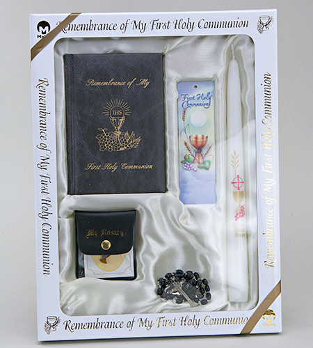 Marian Children's Mass Book Deluxe First Communion Presentation Set Boy