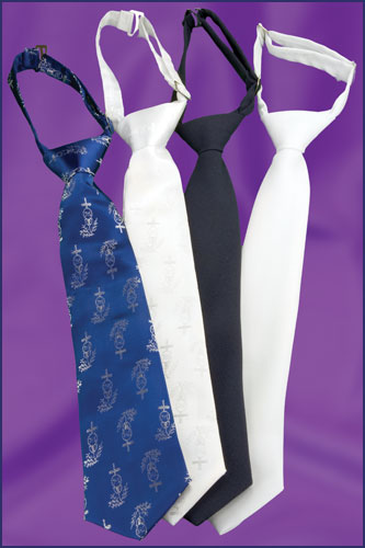 White Nylon First Communion Tie