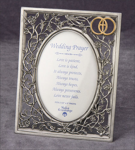 5inx7in Pewter Wedding Frame