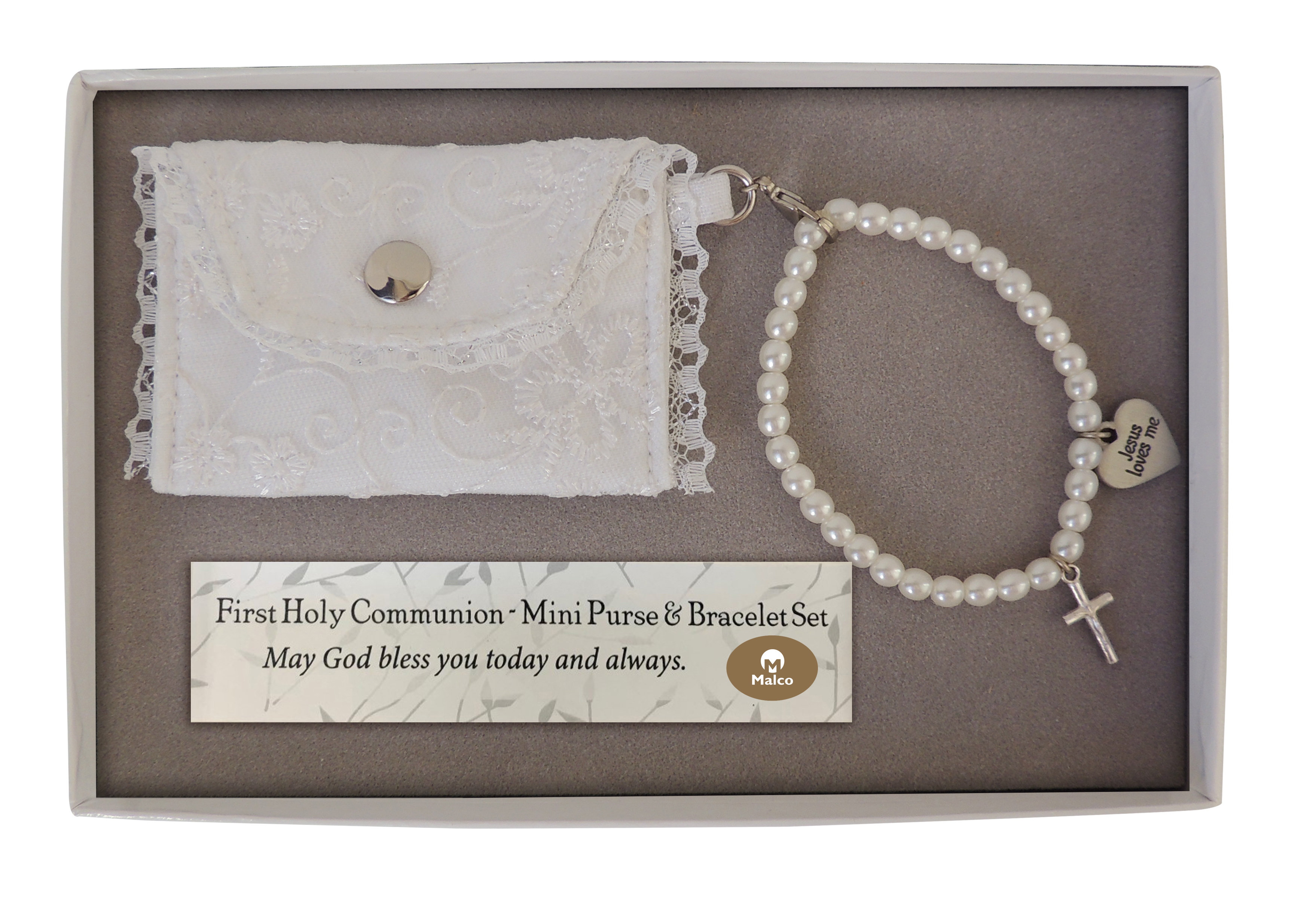 Mini Purse and Pearl Bracelet Gift Set