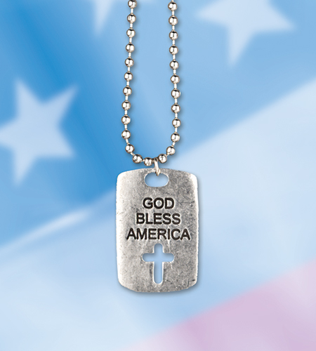 GOD BLESS AMERICA DOGTAG