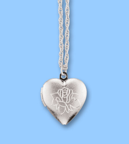 Forever In My Heart Silver Heart Locket Pendant