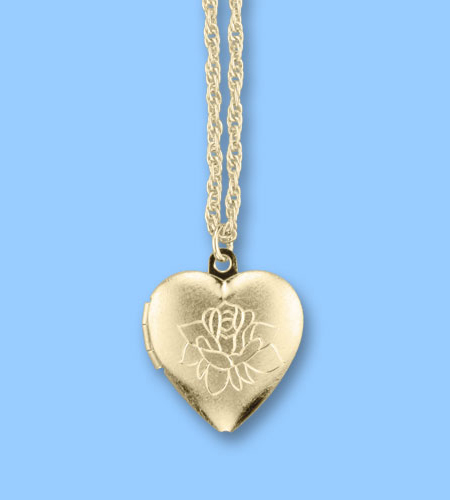 Forever In My Heart Gold Locket Pendant