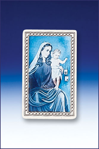 OUR LADY OF MOUNT CARMEL WITH BLESSED VIRGIN HOLY CARD