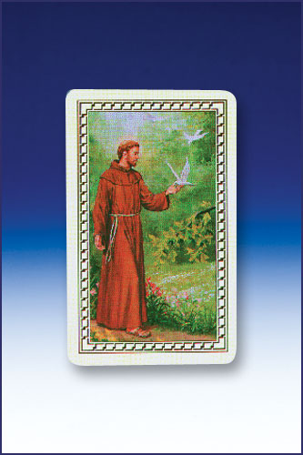 ST FRANCIS HOLY CARD