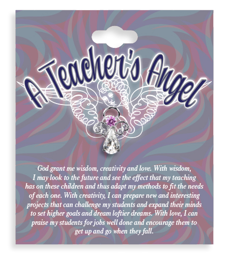A Teachers Angel Lapel Pin