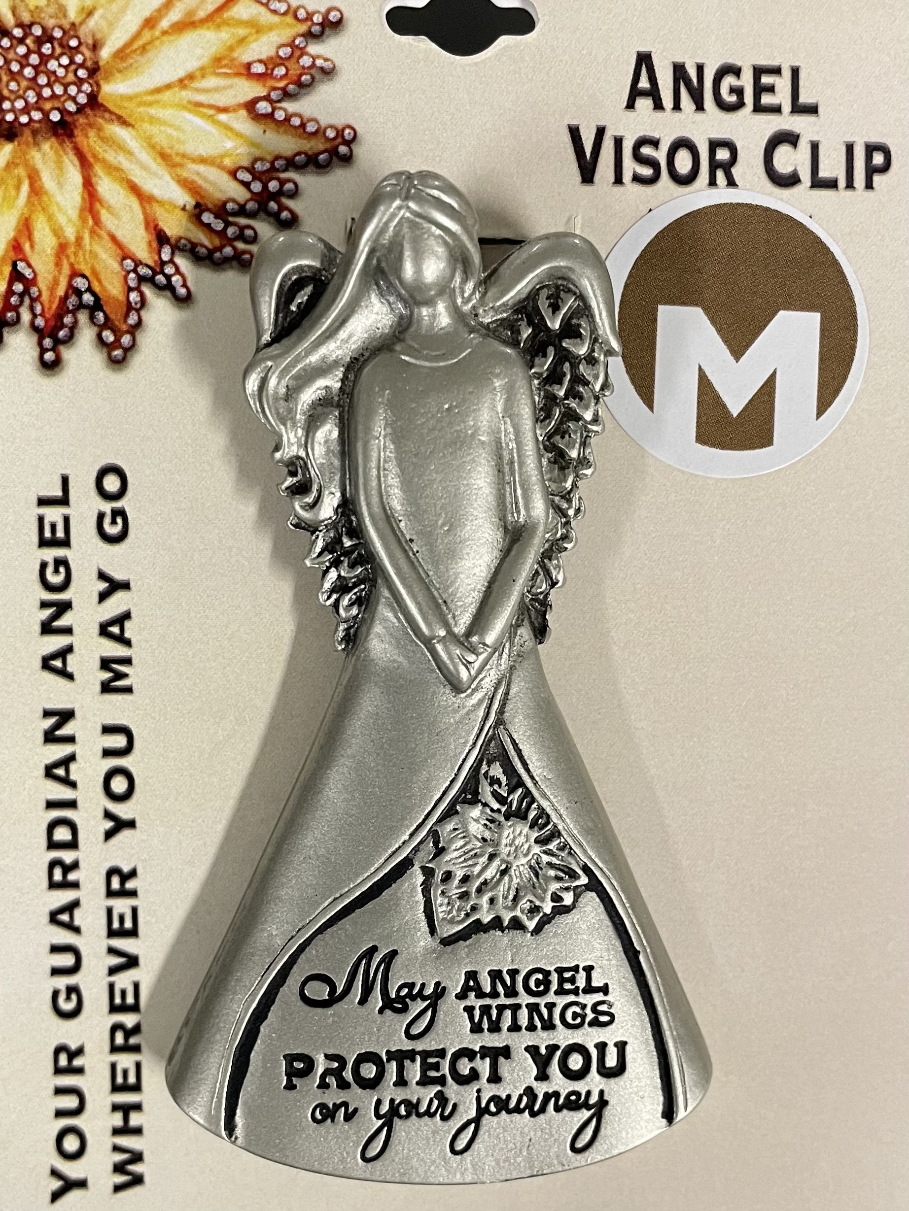 MAY ANGEL WINGS SCULPTED ANGEL VISOR CLIP