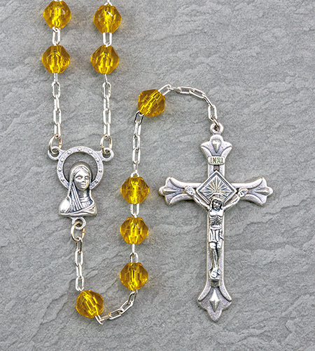 6mm TOPAZ ROSARY