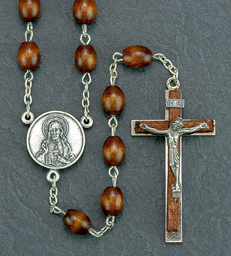 7X9mm Marrone Wood Romagna Rosary