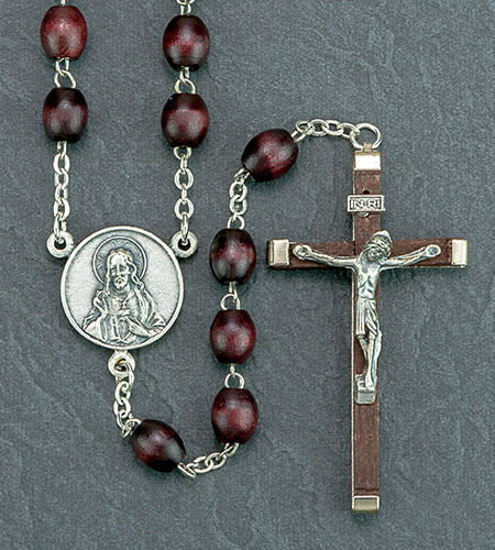 7X9mm Marrone Wood Romagna Rosary