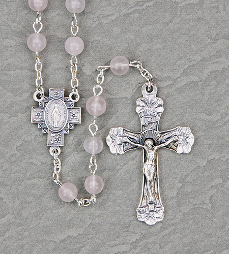 6 mm Rose Quartz Gemstone Rosary