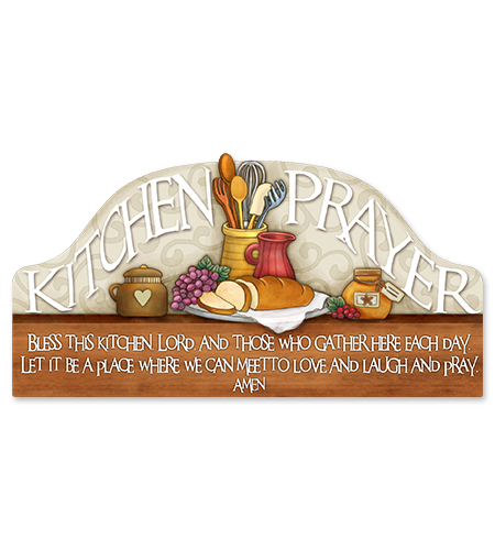 12in KITCHEN PRAYER WALL PLAQUE