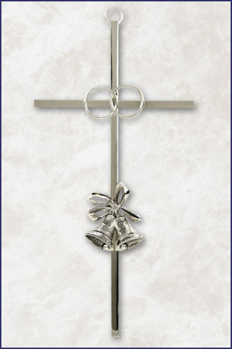 8 in Silver Remembrance of Our 25th Anniversary Wedding Cross