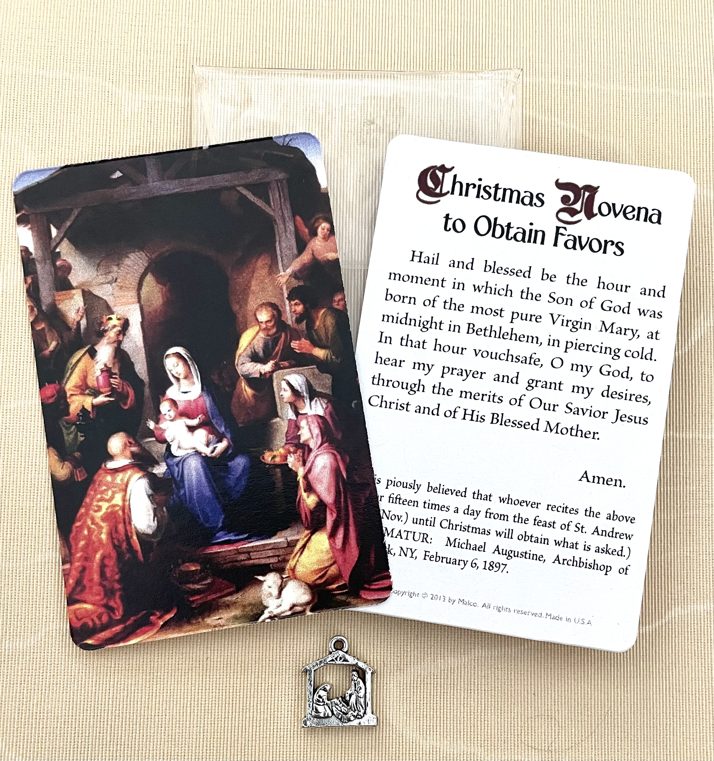 Oxidized Holy Family Packet - Christmas Novena