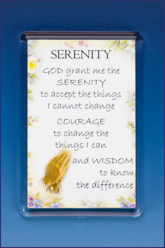 SERENITY PRAYER PHOTO FRAME  MAGNET