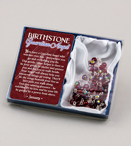 Guardian Angel Birthstone Rosary January