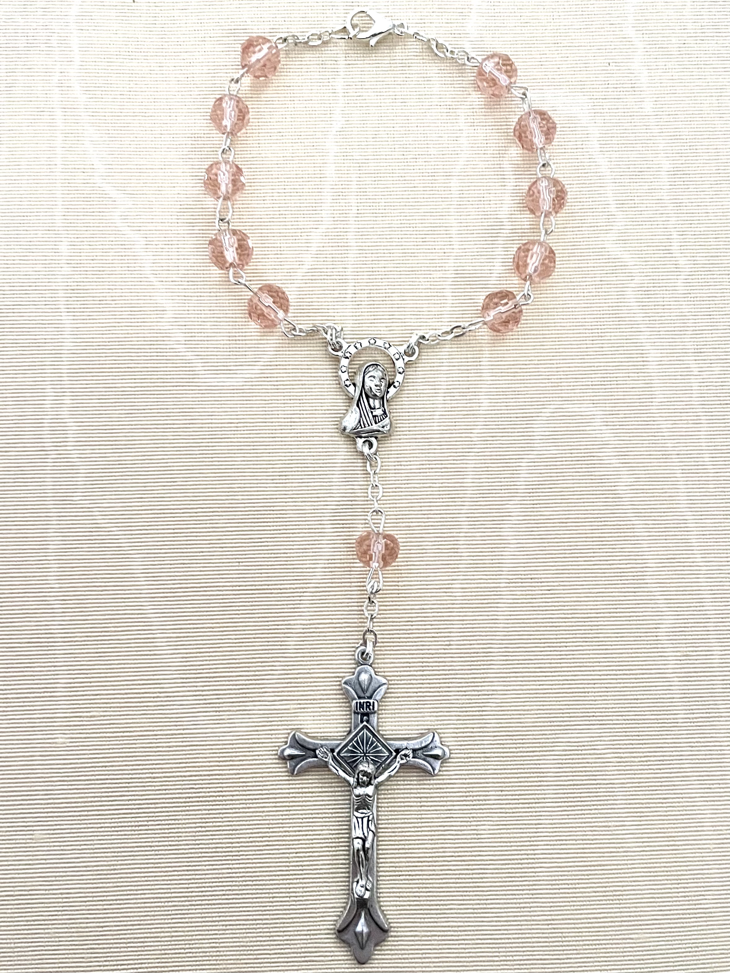 6mm Rose Auto Rosary