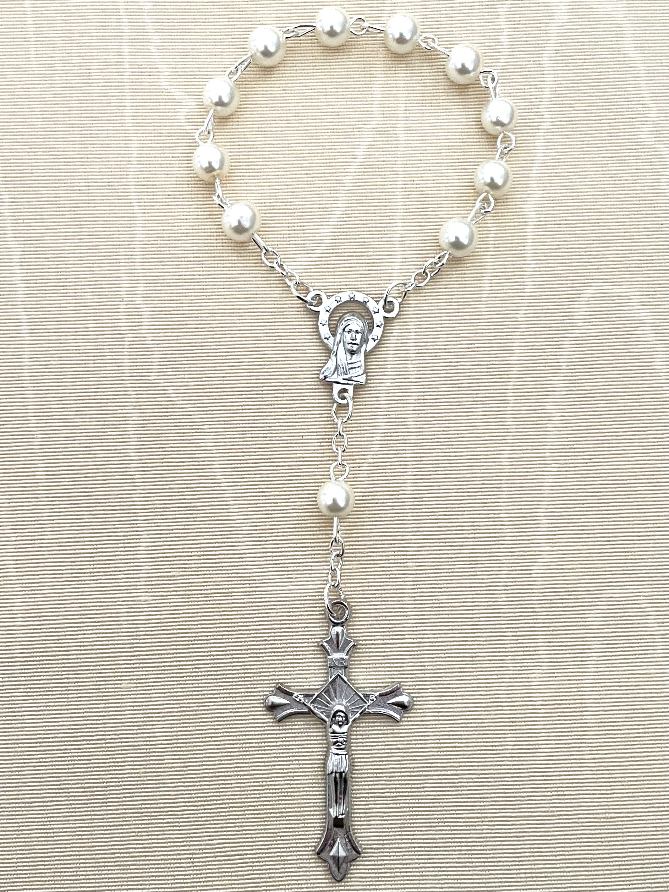 6mm Pearl One Decade Rosary