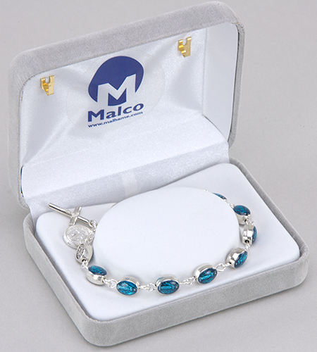 Enameled Miraculous Medal Bracelet