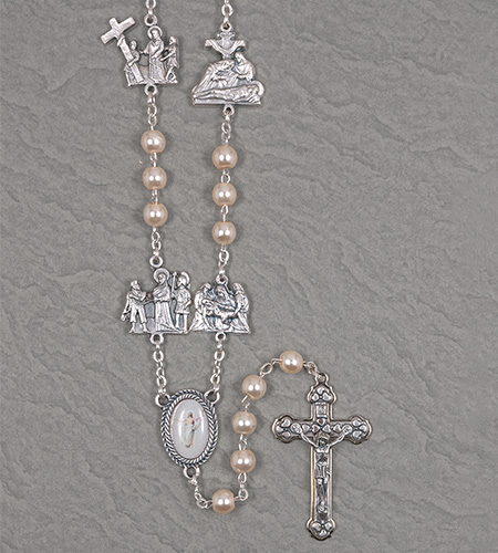 PEARL STATIONS OF CROSS ROSARY