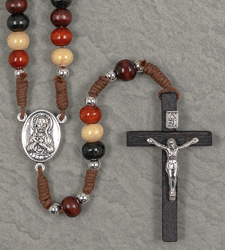 6mm MULTICOLOR WOOD ROSARY