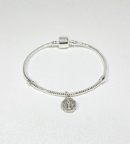 SILVER ROPE MIRACULOUS BRACELET