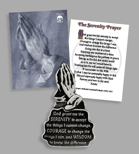 RECOVERY PRAYING HANDS VISOR CLIP