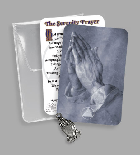 RECOVERY PVC POUCH WITH PRAYING HANDS