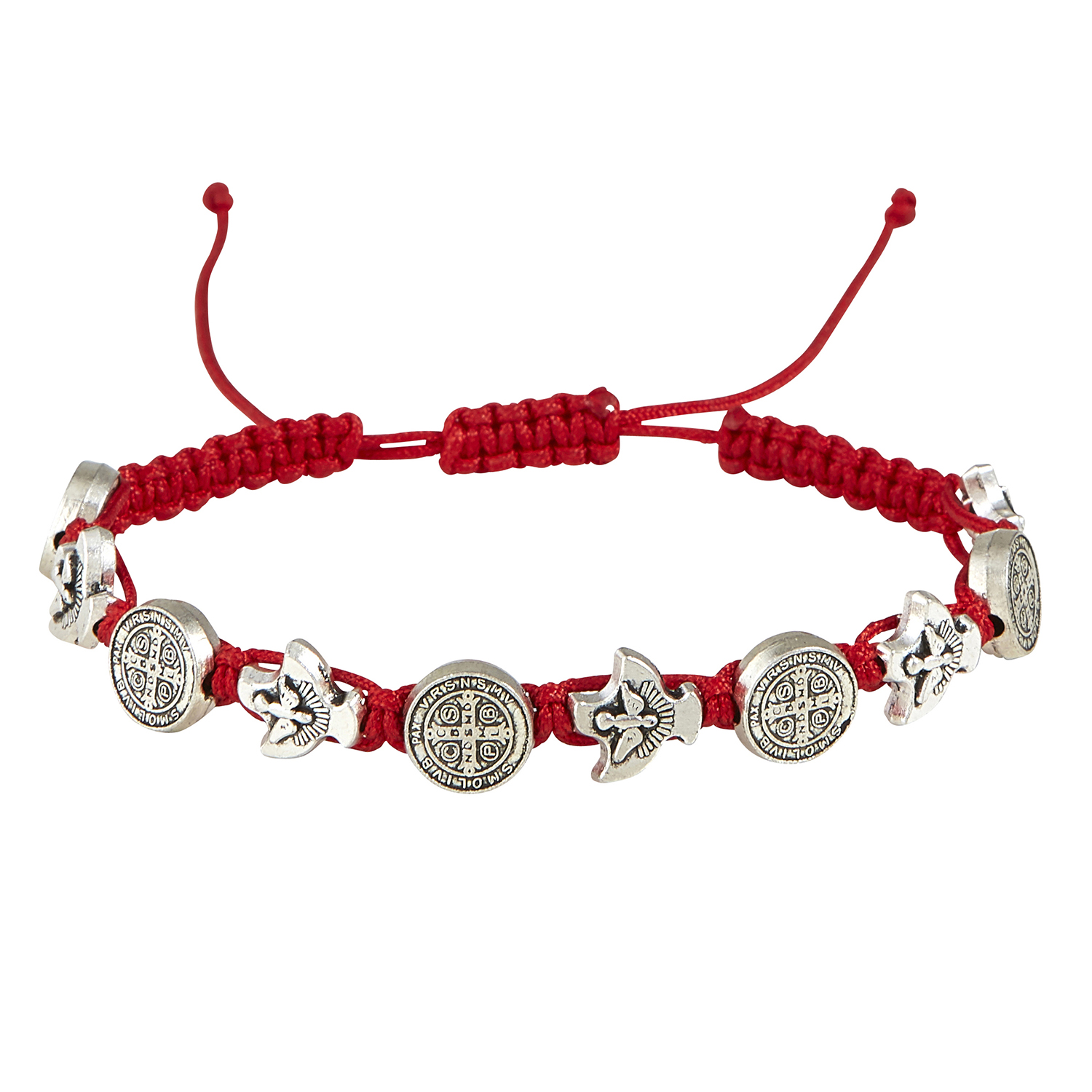 St. Benedict/Holy Spirit Confirmation Macrame Bracelet