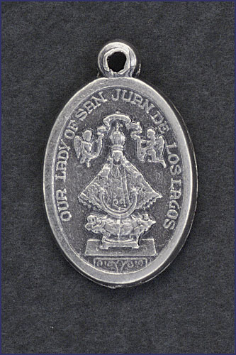 OVAL OXIDIZED MEDAL SAN JUAN LOS LAGAS