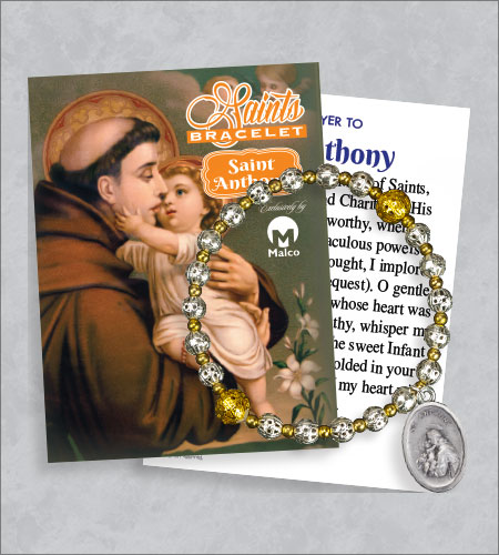 St Anthony Bracelet with Prayer Card