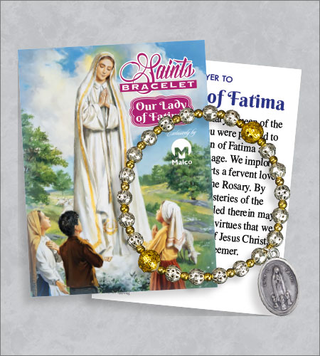 Our Lady of Fatima Bracelet with Prayer Card