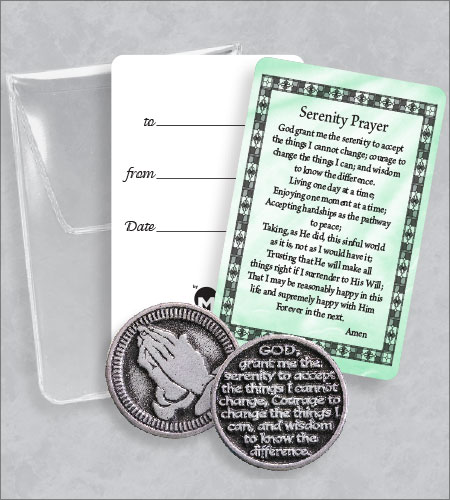 SERENITY PRAYER TOKEN PACKET