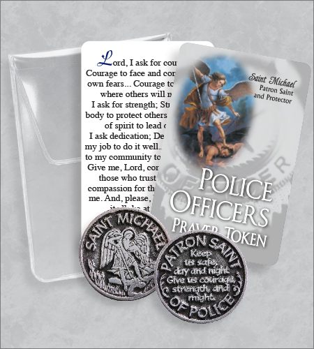 Police Office's- Saint Michael Prayer Token Packet