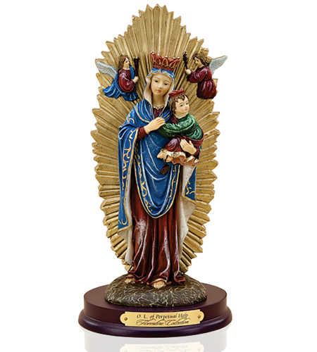 12in OUR LADY OF PERPETUAL HELP FLORENTINE STATUE