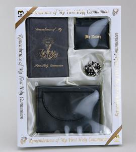 Marian Children's Mass Book Boy Deluxe Wallet First Communion Set