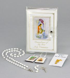Marian Children's Mass Book Traditions First Communion Wallet Set Girl