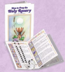 FIRST COMMUNION CHALICE PRAY THE ROSARY BOOK