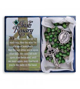 6 mm Irish Green Cat'S Eye Rosary