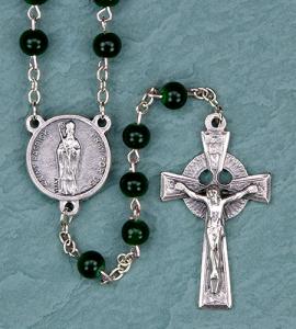 6 mm Irish Emerald Marble Rosary