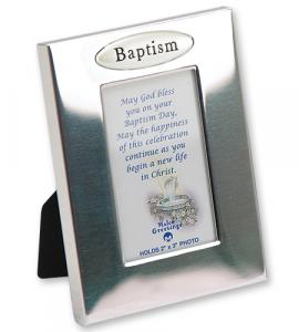 2x3in Silver Baptism Photo Frame