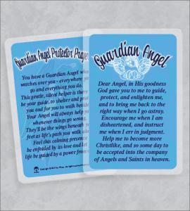 Guardian Angel Laminated Prayer Card