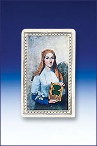 ST. DYMPHNA WITH PRAYER HOLY CARD