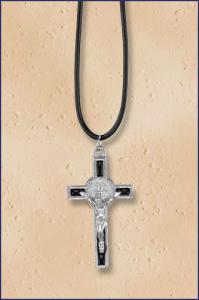 ST BENEDICT CRUCIFIX ON CORD