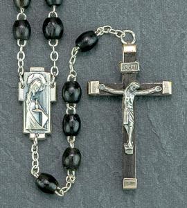 5X7mm Black Wood Romagna Rosary