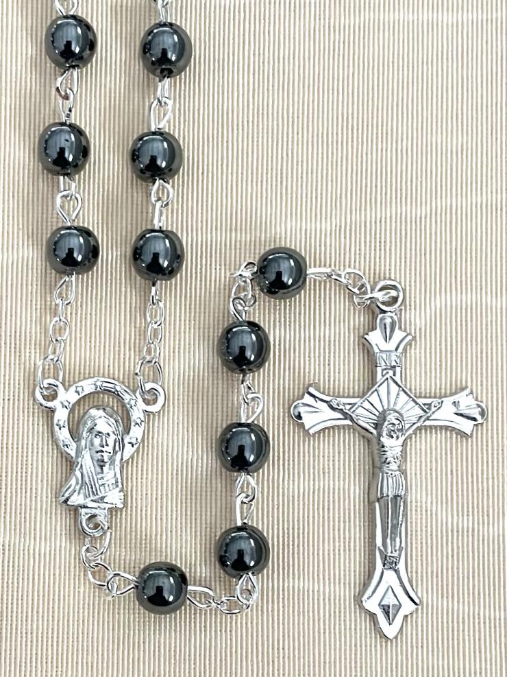 6mm HEMATITE ROSARY