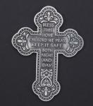 5.5in PEWTER BLESS OUR HOME WALL CROSS