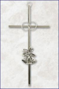8 in Silver Remembrance of Our 25th Anniversary Wedding Cross