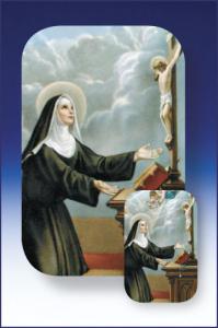 2 in x 3 in Two Dimensional Saint Rita Holy Card