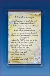 I SAID A PRAYER PHOTO FRAME  MAGNET